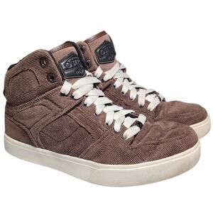 Osiris NYC 83 VLC Shoes Sneakers Mens Size 7.5 Brown Y2K Skate Skater Corduroy